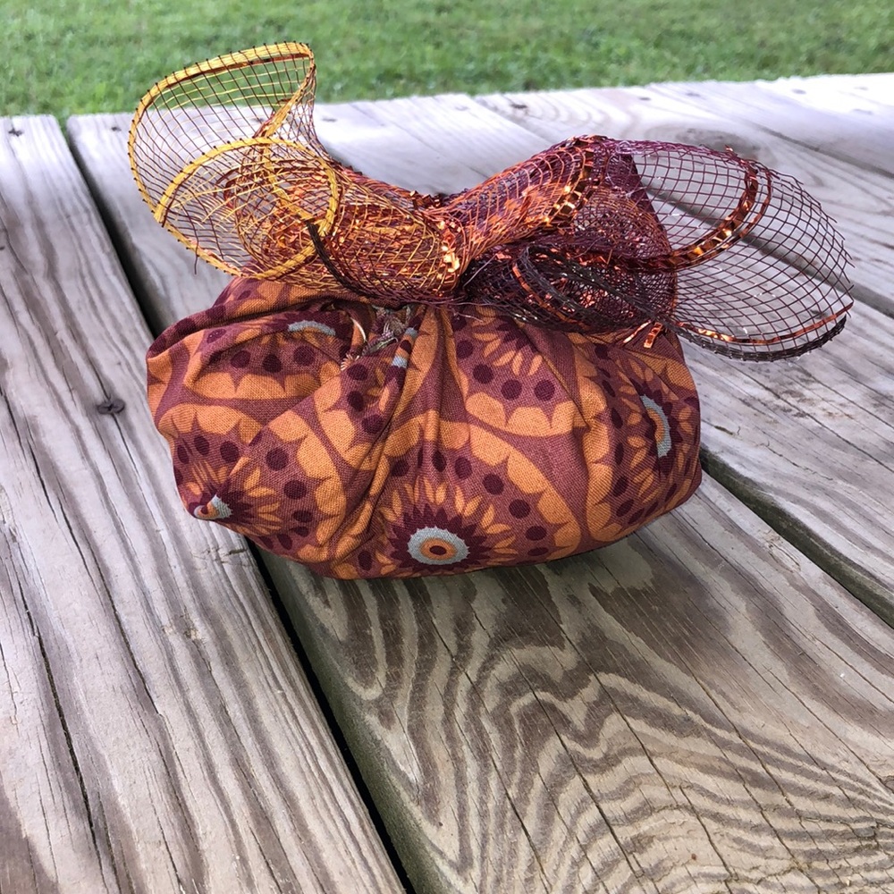 Small fabric pumpkin